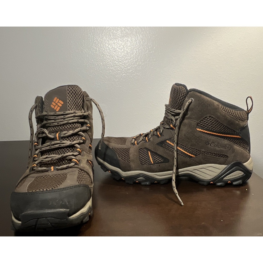 Columbia Men's Hiking Boots Brown/Orange/Black US 10 Wide MPN BI5367-231